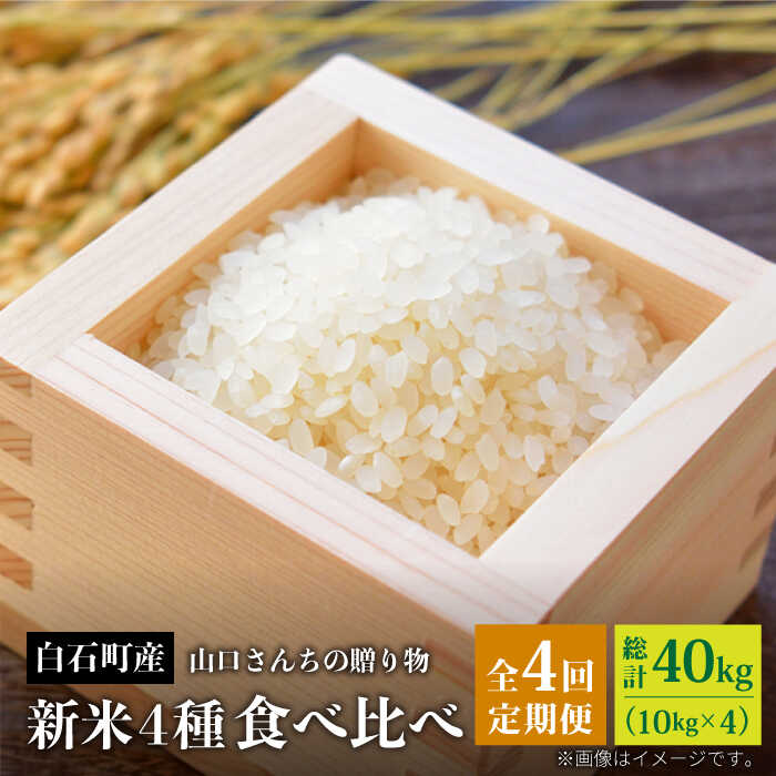 【ふるさと納税】【令和7年8月以降発送】【全4回定期便】 新米 4種食べ比べ 特別栽培米（白米） 各回10kg【y'scompany】米 お米 新米 ブランド米 農家直送 特別栽培 特別栽培米 こしひかり 夢しずく ひのひかり さがびより 令和7年 佐賀県 白石町 [IAS013]