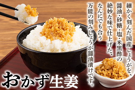 ＜万能おかず生姜 8袋セット（130g×8P）＞ご飯のおともやいろいろな料理に合う刻みしょうが醤油漬け！【MI015-ko】【株式会社上沖産業】