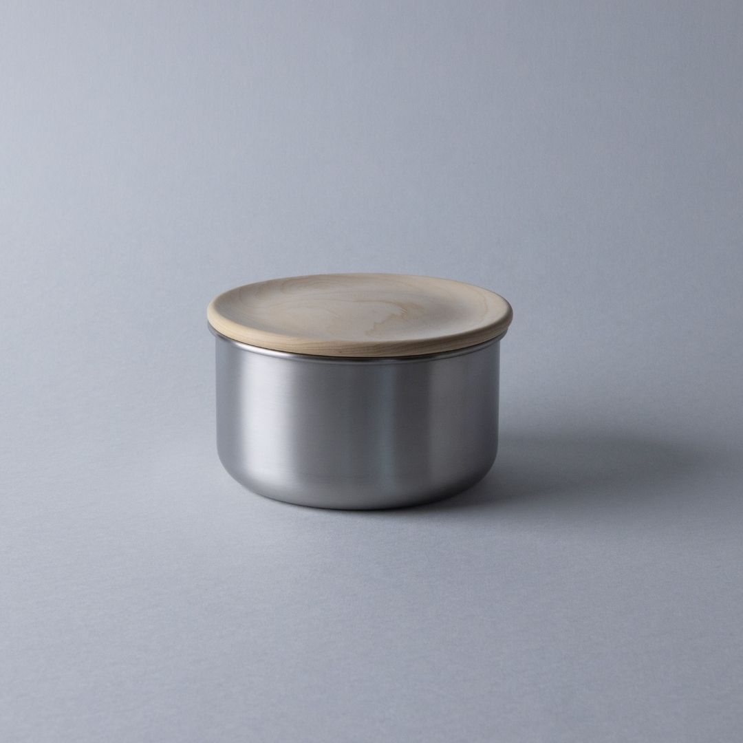 【ふるさと納税】めおと 弁当箱（大） 木蓋 ステンレス シリコンパッキン [株式会社プラスワイズ] 【027S038】