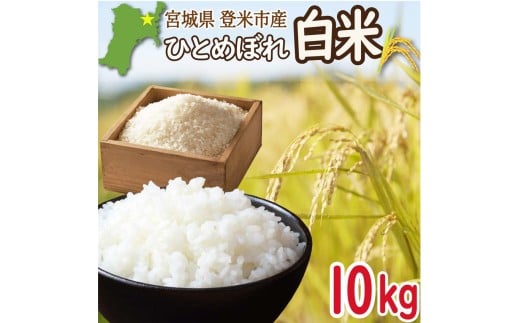 ＜先行予約！2025年9月末より順次発送予定＞≪令和7年産・新米≫ 宮城県登米市産 ひとめぼれ 10kg 精米 お米 おこめ 米 コメ 白米 ご飯 ごはん おにぎり お弁当 ブランド米【有限会社伊豆沼農産】tm405
