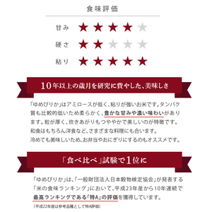 290028001 令和5年産 北海道産ゆめぴりか【玄米】20kg