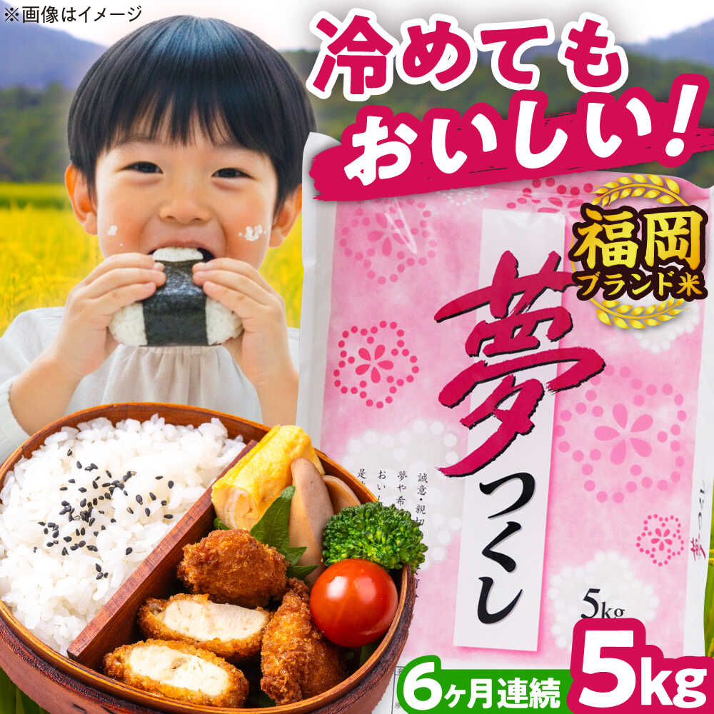 【ふるさと納税】【全6回定期便】【令和7年度産】夢つくし 5kg 精米 有限会社ファインリョーコク/吉富町[BGBV003]