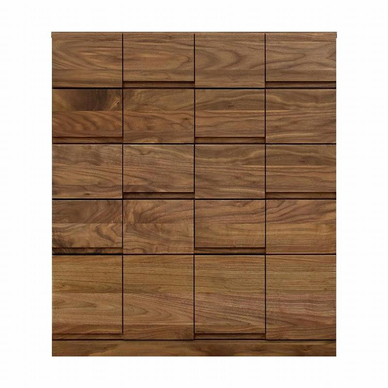 
            チェスト タンス 幅88 5段 奥行44 ウォールナット 無垢 桐たんす 箪笥 婚礼 衣類収納 大川家具 丸田木工 ココ
          