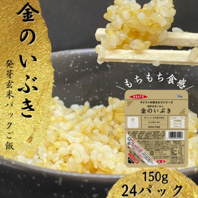 【宮城県産玄米】金のいぶき　発芽玄米パックごはん(150g×24個)【配送不可地域：離島・沖縄】【1353378】