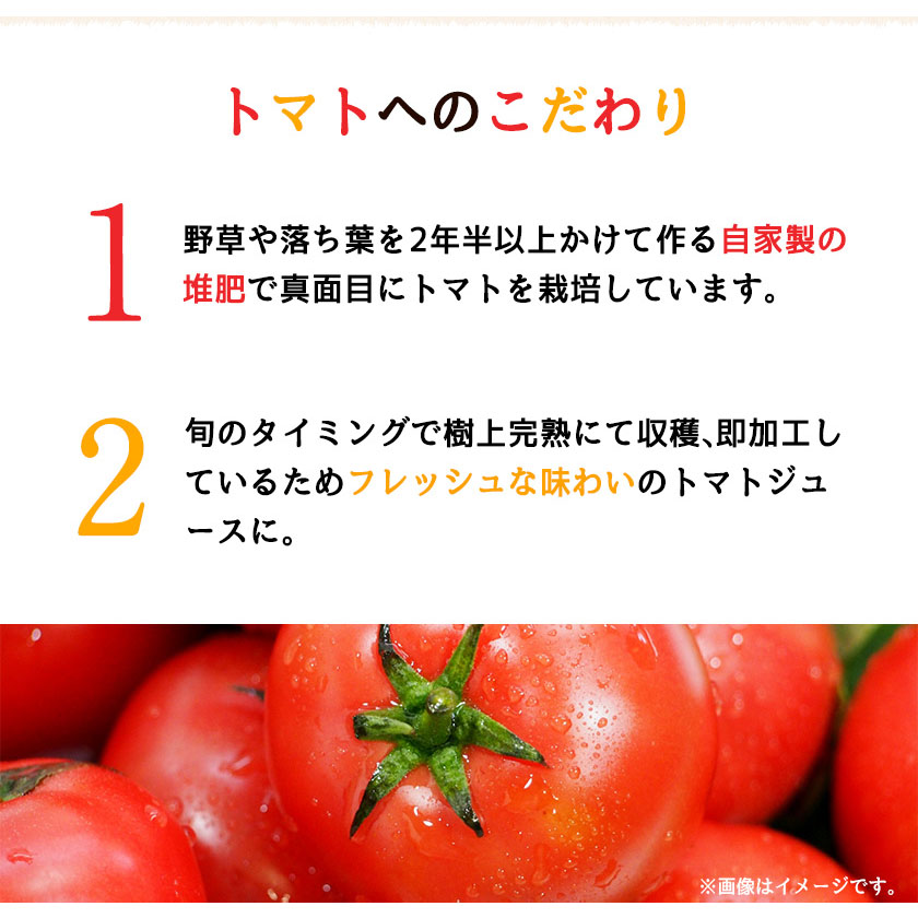 南阿蘇村産甘熟ミディトマト100％ジュース(赤2本セット)小泉農園《60日以内に出荷予定(土日祝除く)》---sms_koitomaakaak_60d_21_15000_2i---