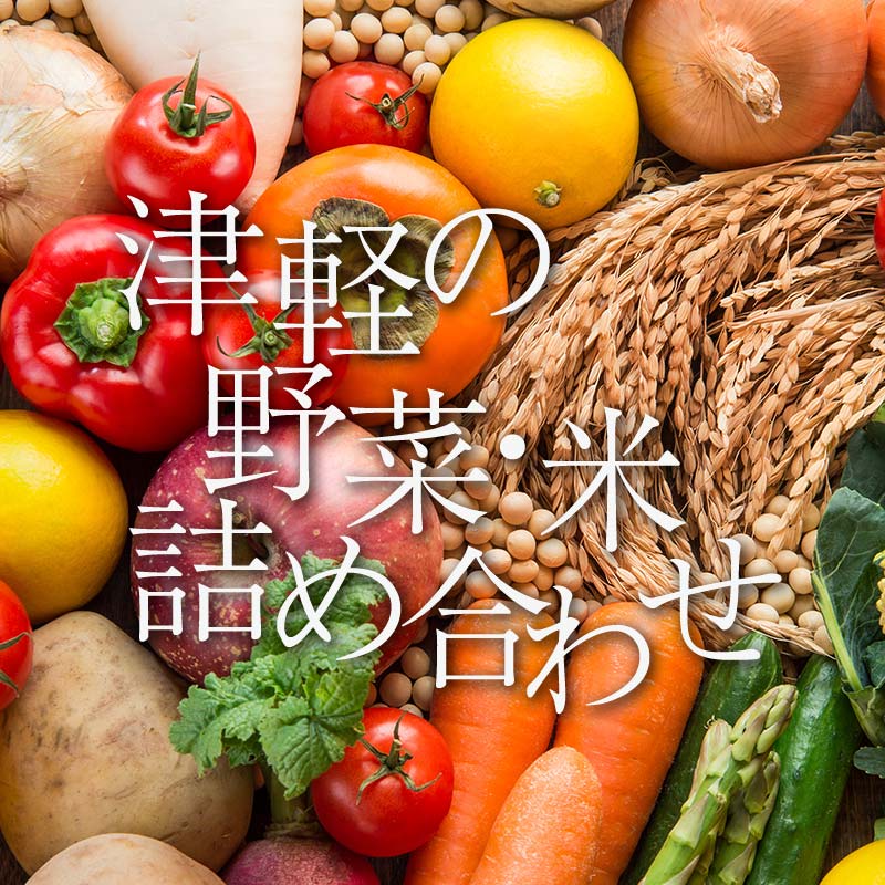 【ふるさと納税】津軽のお米 令和7年産 新米 5kg ＆ 季節の野菜詰合せ 【中泊町特産物直売所ピュア】旬の野菜 旬野菜 旬 新鮮 食品 グルメ 野菜 美味しい 甘い おいしい サラダ 精米 青森 F6N-039