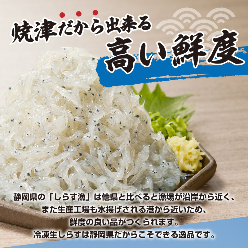 a10-1266　静岡県産お刺身用生しらす：100g×6パック　合計600g
