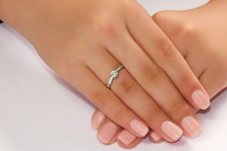 プラチナ H＆C ダイヤモンド リング KT-1218 指輪 ジュエリー