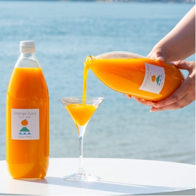 【訳あり】愛媛 シュガーファーム 丸搾り みかんジュース ストレート1000ml×15本【1527290】