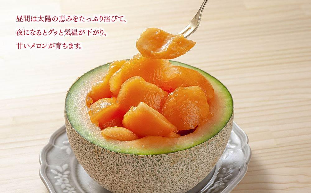 【先行予約】北海道産赤肉メロン　2玉入り　合計2.6kg前後（2024年7月下旬～発送予定）_01586
