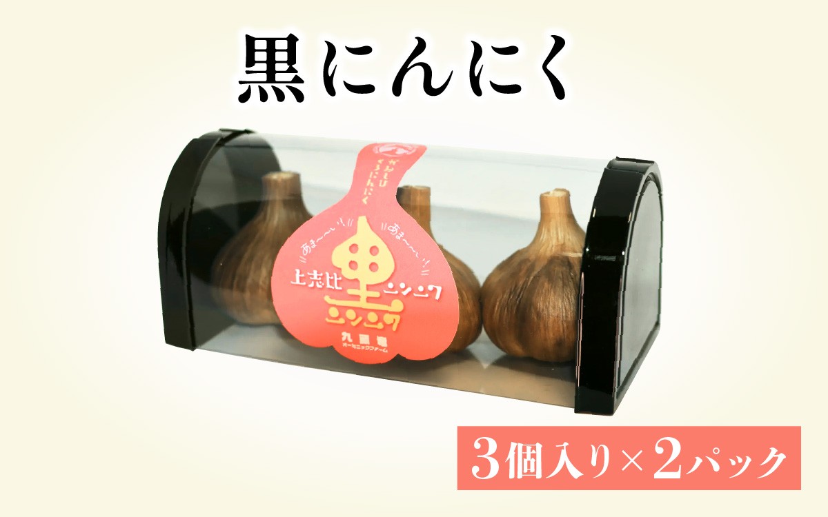 
                  黒にんにく 6個（3個入り×2パック）にんにく ニンニク 国産 野菜 健康 福井県産 永平寺
                