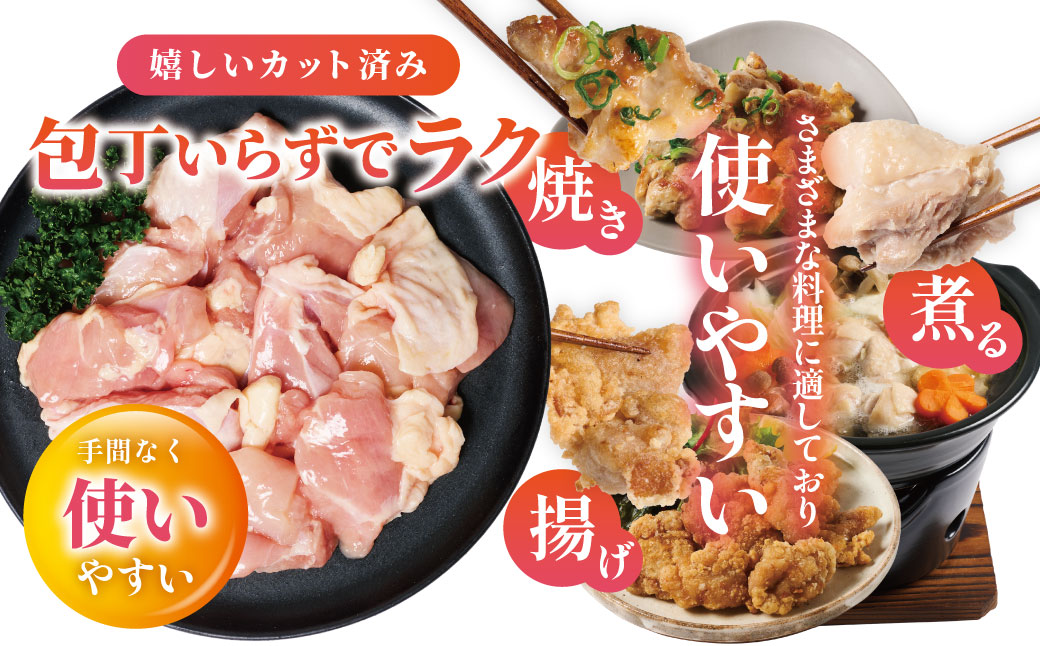 【先行予約】 九州産若鶏もも切身 合計3.0kg（300g×10袋） 肉 とり とり肉 鳥もも肉 とりもも 小分けパック 唐揚げ おかず 冷凍 【2026年1月中旬より順次発送】