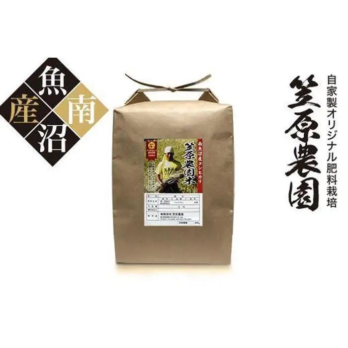 【令和7年】南魚沼産 笠原農園米 コシヒカリ玄米 ５kg　|  玄米