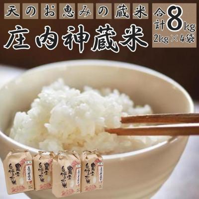 ふるさと納税 由布市 【地元ブランド】庄内神蔵米(精米)2kg×4個セット