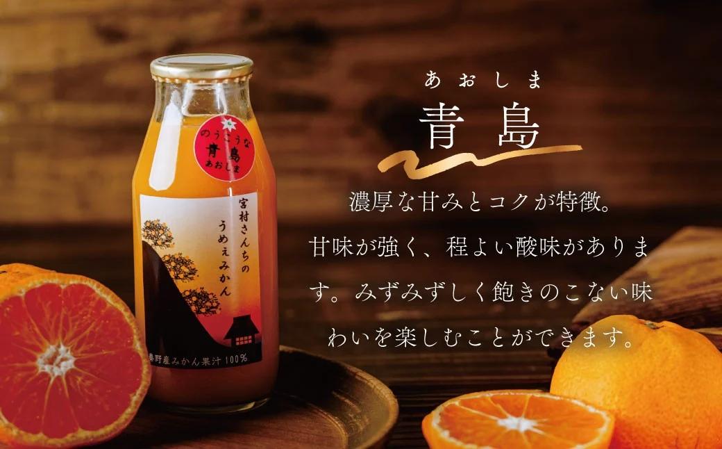 秦野産 みかん 100% ストレート ジュース （3本）／ おまかせ 農家 こだわり セット 果物 みかん みかんジュース デザート 果汁100％ 搾りたて 新鮮 美味 おいしい ストレートジュース 