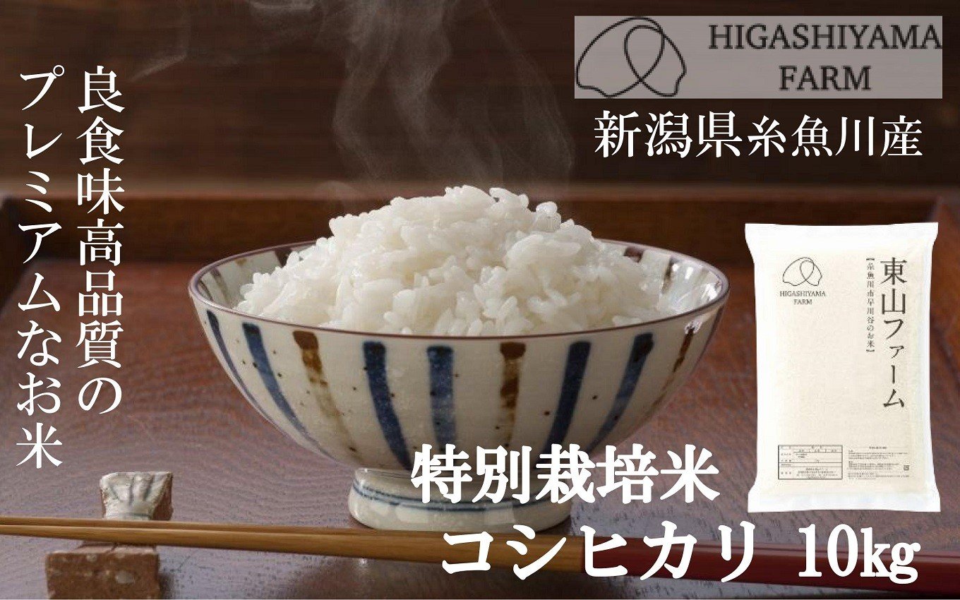 
            令和7年産新米 プロも太鼓判！「旨いコシヒカリ」10kg 新潟県糸魚川産 農家直送 2025年産 良食味高品質の安全安心なプレミアムなお米 特別栽培米 今ずり米 こだわりの従来コシヒカリ 東山ファーム【新潟県 糸魚川市 こしひかり 米 お米 こめ コメ ご飯 ライス ふるさと納税米 産地直送 おすすめ ギフト 10キロ 精米 白米 人気 食品】
          
