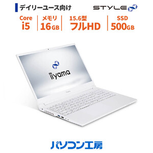 パソコン工房 4年間物損保証 15型ノートPC Core i5/SSD/No.400 | ゲーミング パソコン
