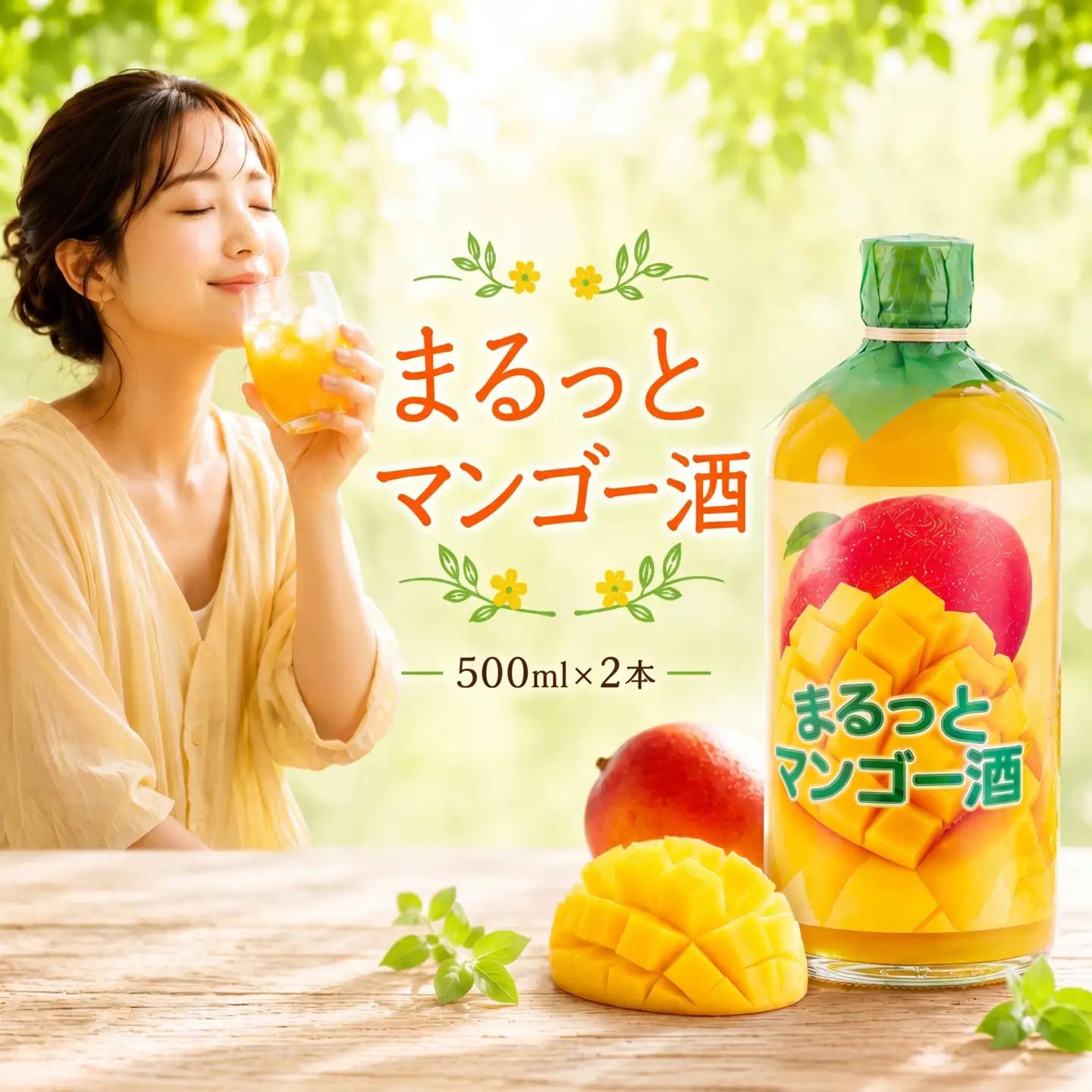 まるっとマンゴー酒 500ml 2本 | お酒 高知県 安芸市