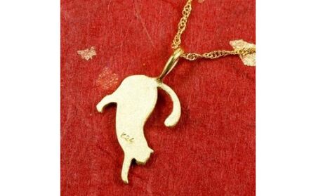 24金 ネックレス レディース 純金 ゴールド 猫 24K ペンダントトップ k24 ねこ ネコ 猫モチーフ シンプル 人気 プレゼント
