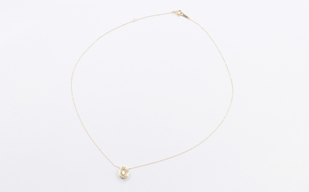 K18YG　ダイヤモンド　ネックレス　0.20ct【N17368B】