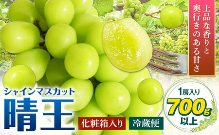 【2026年発送】シャインマスカット晴王 1房 株式会社山博(中本青果) マスカット