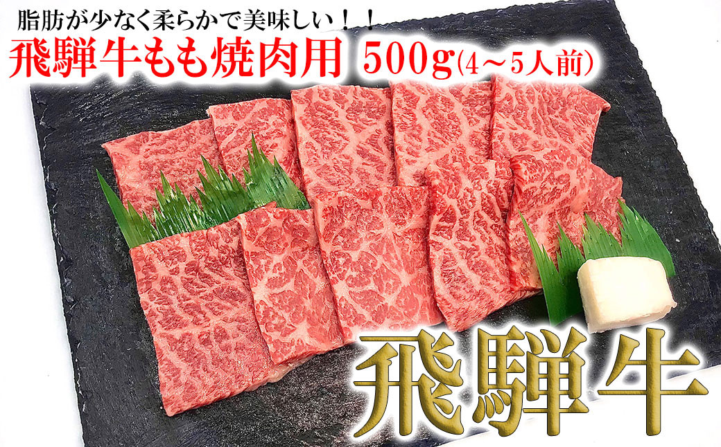 
            菊の井 飛騨牛モモ焼肉  500g（4～5人前）牛肉 ブランド牛 国産 もも 焼き肉【冷凍】
          