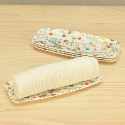 ふるさと納税 和歌山市 友禅和紙 おしぼり トレー 桜扇 金流水 5枚セット 食洗機対応の和風おしぼりトレー |  | 01