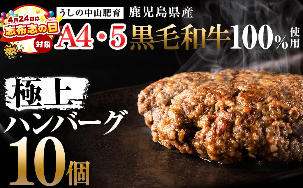 
            【志布志の日】＜ハンバーグ＋1個付き！＞＜A4・A5等級＞鹿児島県産 黒毛和牛100%使用極上手ごねハンバーグ( 計1.5kg/150g×10個) 黒毛和牛 和牛 ハンバーグ 冷凍ハンバーグ 肉 牛肉 国産 九州産 鹿児島県産 ミンチ 100% 小分け A4 A5 日本一 ランキング 人気 a5-308-sbs
          