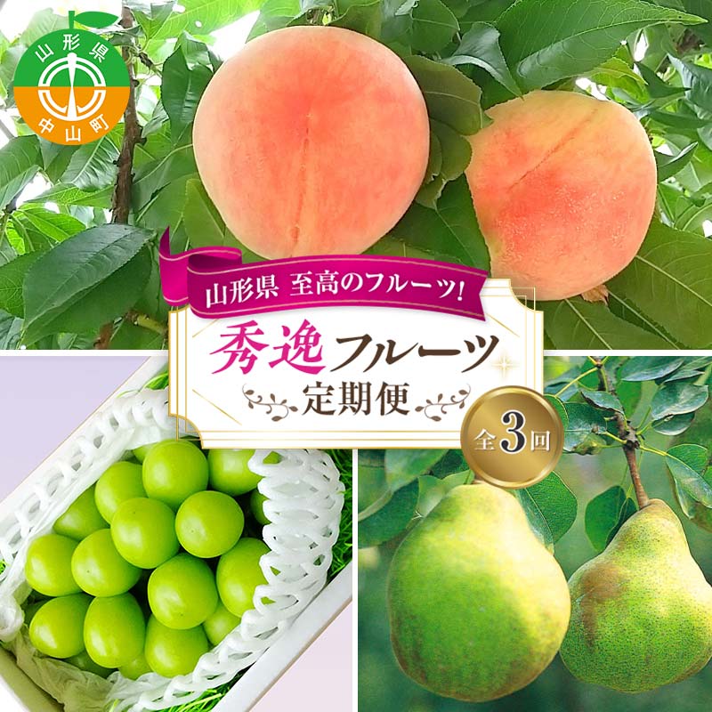 《2026年8月発送開始》山形県 至高のフルーツ！山形県秀逸フルーツ定期便 全3回 F4A-0455