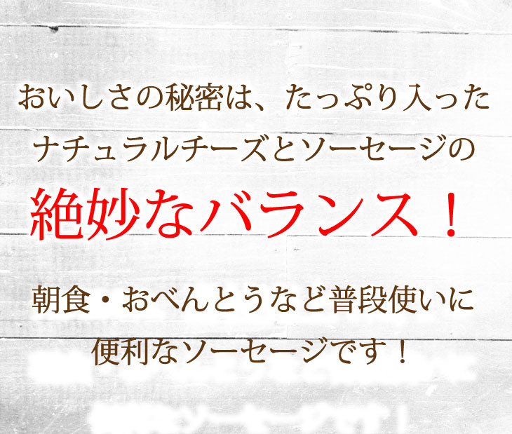チーズでるソーセージ（5袋セット） 【1170】