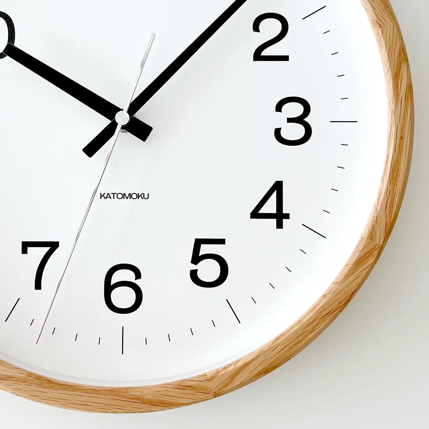 KATOMOKU muku clock 16 オーク km- 113OARCS 木製 SKP電波時計