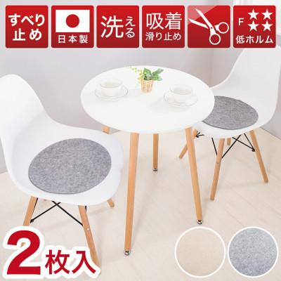 ふるさと納税 海南市 薄型吸着マット 丸型(直径35cm)2枚入 グレー BTS10221339202