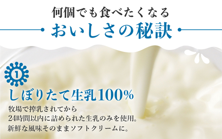 【訳あり】どうまい牛乳のミルクソフトクリーム 10個セット