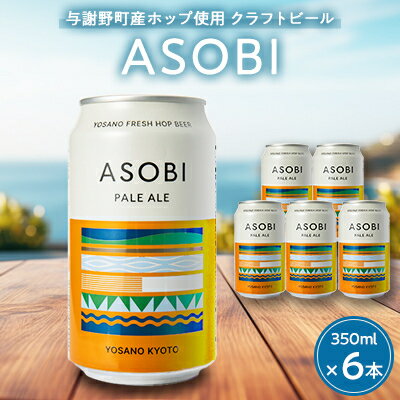 【ふるさと納税】【与謝野町産ホップ使用クラフトビール】 ASOBI(アソビ)　350ml ×6本　ペールエール【1248904】