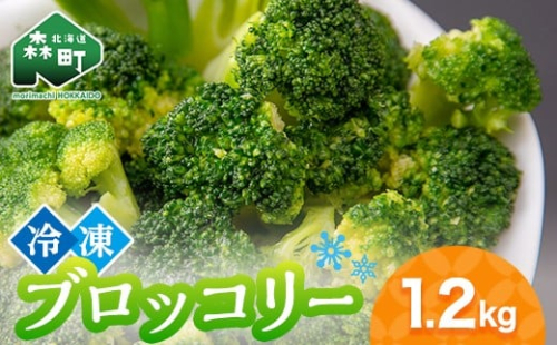 小分け カット済み ブロッコリー 冷凍 1.2kg  北海道森町産 野菜 おかず お弁当 便利 小分け カット済み ブロッコリー 冷凍  mr1-0942