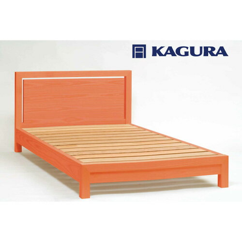 【ふるさと納税】家具蔵 KAGURA ベッドフレームダンハイヘッド セミダブル チェリー材 家具 寝具 寝室 木材 無垢材 職人 手作業 天然木 高級木材 無添加 安全 ジャパニーズモダン 高級家具 熟練 無着色 おしゃれ 天然木無垢材 温もり 【（株）アイダ】 【ho1208】