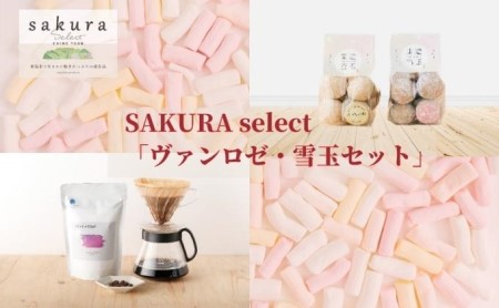 お菓子珈琲セット SAKURAselect 東温雪玉 珈琲 お菓子珈琲セット