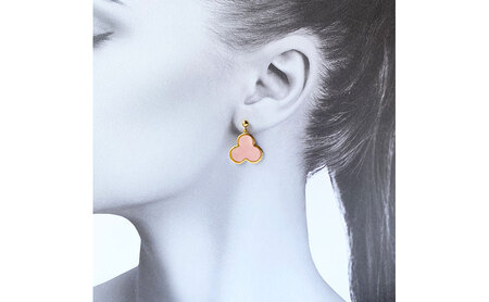 茅ヶ崎市 湘南 陶磁器 ピアス 上品 かわいい レディース ギフト プレゼント 誕生日 母の日 お祝い サマーギフト ゴールド 金 アート アクセサリー Artopus.SHONAN ピアス ファミリ