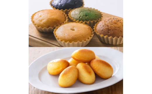 ＜グルテンフリー＞焼き菓子セット15個入　高道フィナンシェ -よいもの富山- &ハレとケ マドレーヌ【1704652】