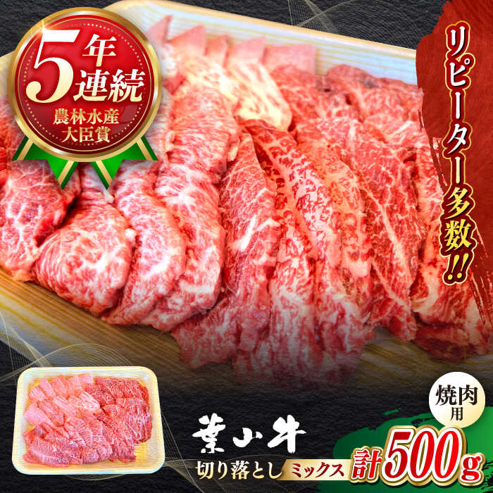 【ふるさと納税】国産 和牛 A5ランク 葉山牛 焼肉用 ミックス 切り落とし ( ロース モモ カルビ 等 ) 計500g A5 黒毛和牛 牛肉 焼肉 冷凍 焼肉食べ比べ 焼肉セット 肉 【葉山牛ステーキレストラン 角車】[ASBD012]