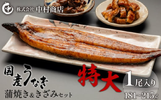 
国産うなぎ蒲焼き特大サイズ(181～215g)・蒲焼きざみセット_M069-017_01
