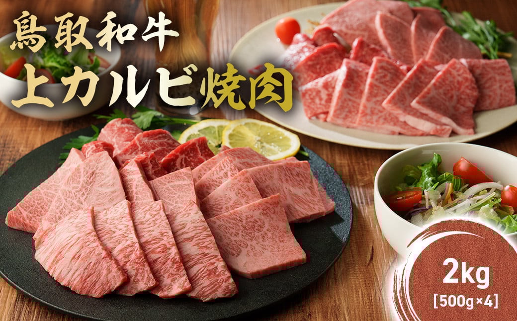 
            鳥取和牛 上カルビ焼肉 2kg(500g×4) KR1422 国産 ブランド牛 牛肉 カルビ 希少 和牛 黒毛和牛 肉 上カルビ 焼肉 BBQ 冷凍 鳥取県 倉吉市
          