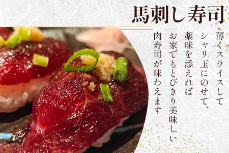 【年内発送】赤身 馬刺し ブロック 計200g（100g×2パック）冷凍真空パック【 熊本県 多良木町 たらぎ 馬肉 馬刺し 冷凍 真空 熊本肥育 年内配送 年内 年末年始 041-0134