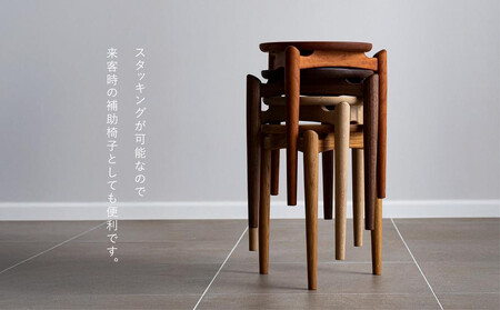 【FILE FURNITURE WORKS】スツール 　ウォールナット（FH1-F Stool）｜京都 家具 ブランド 国産家具 おしゃれ 高級 人気 家具 家具 家具 家具