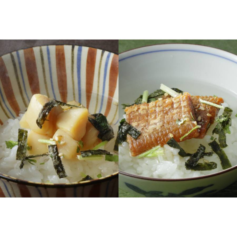 ＜京都吉兆＞「贅沢茶漬 ２種」（貝柱・鱧）各2人前（計4人前）