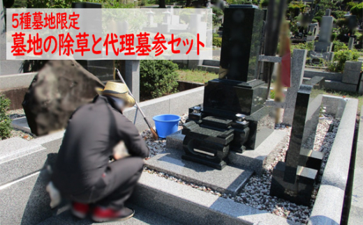 No.490 【5種墓地限定】墓地の除草と代理墓参セット（秩父聖地公園内の区画墓地） ／ 清掃 お墓 草取り 埼玉県