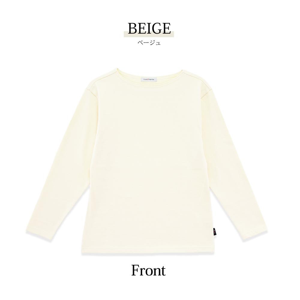 
            レディース長袖ボートネックTシャツ（FL22FＷ-005Ｗ）ベージュ【サイズ選択可】
          