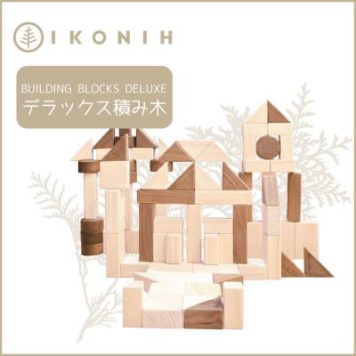 ふるさと納税 神戸市 桧のおもちゃ　IKONIH　Buildind Blocks DX　アイコニー　デラックス積み木
