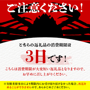 【2026年1月下旬以降発送】活オオズワイガニ3尾【えりも産】【er004-009-e】活 オオズワイガニ 1尾あたり  大ズワイ 大ズワイガニ ズワイガニ ズワイ かに 蟹 魚介 海鮮 新鮮 生 人