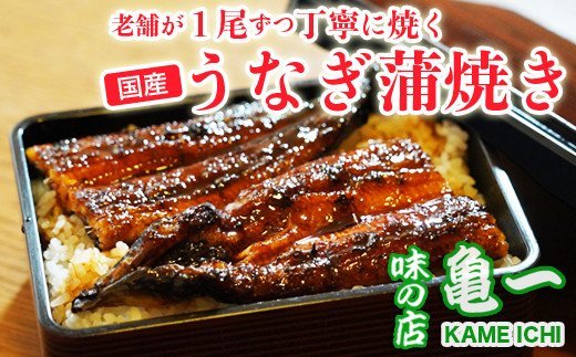 老舗亀一の手焼きうなぎ白焼（約120g×1本）